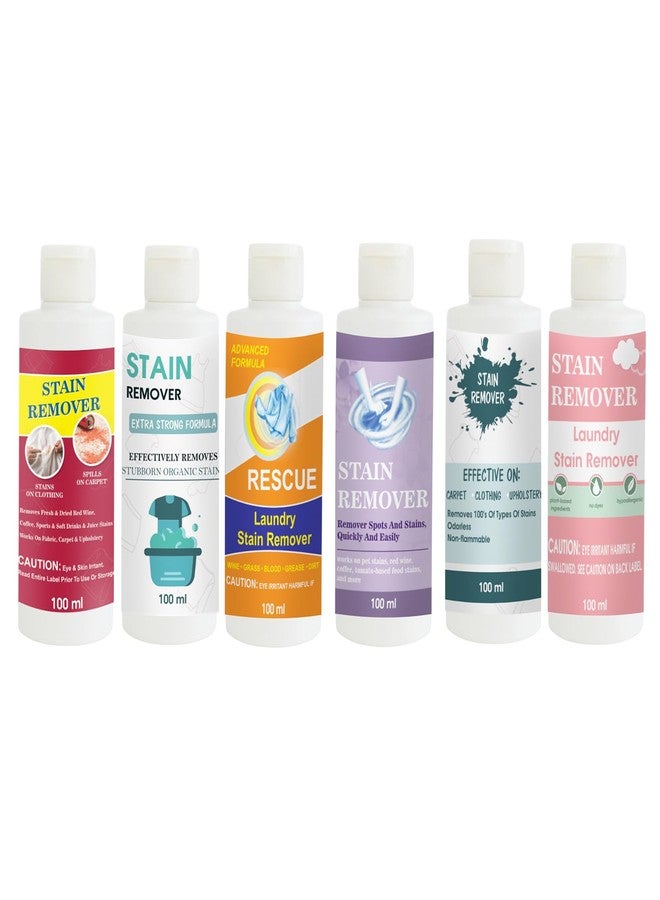 مجموعة مزيلات البقع من توفوس: أحمر، دمية، برتقالي، بنفسجي، سماوي، ووردي | محلول تنظيف متعدد الأسطح للملابس والأقمشة والمفروشات (100 غرام لكل عبوة) - Image 1